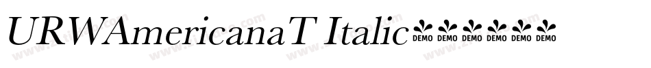 URWAmericanaT Italic字体转换